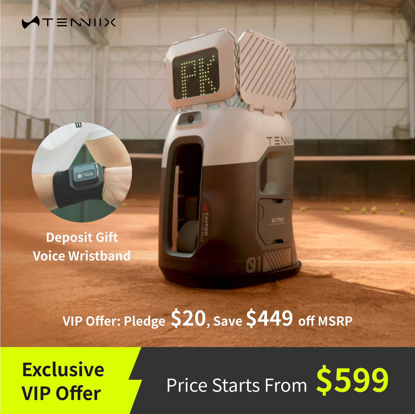 $20 Tenniix VIP Deposit